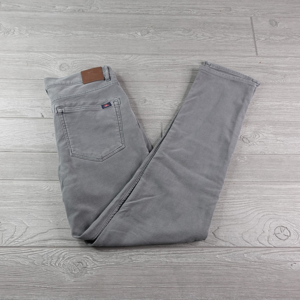 Faherty Stretch Terry 5-Pocket Pant Men's 32x31 Slate Gray Casual